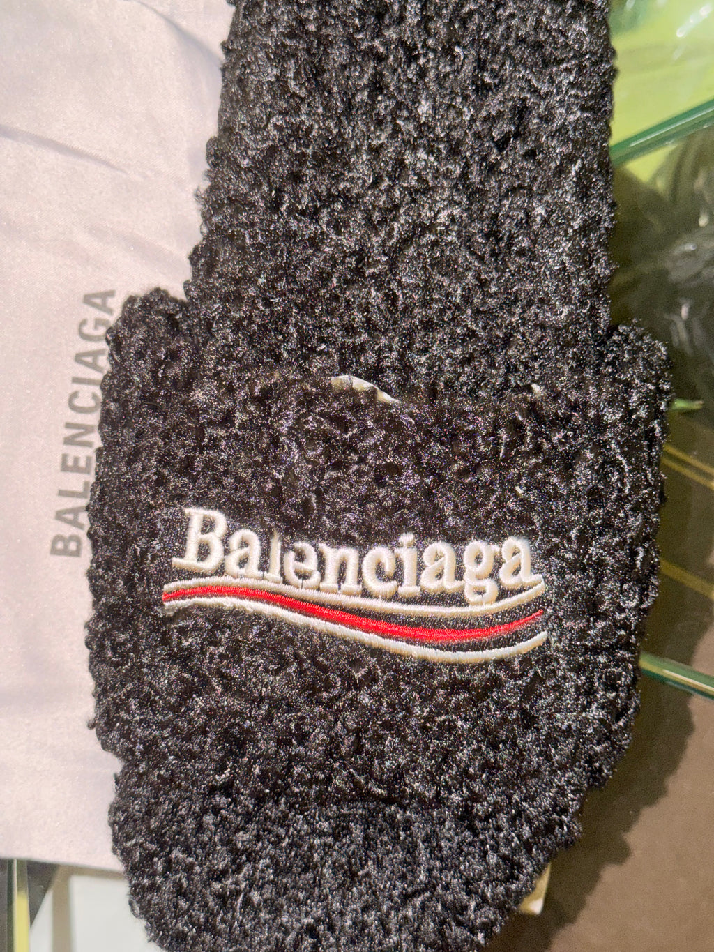 Black Balenciaga Slides