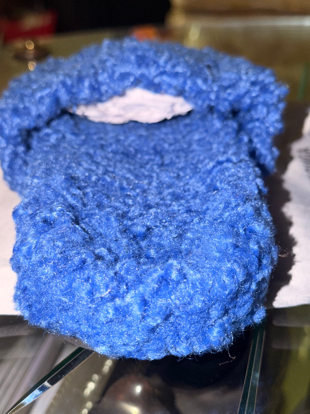 Blue Balenciaga Slides